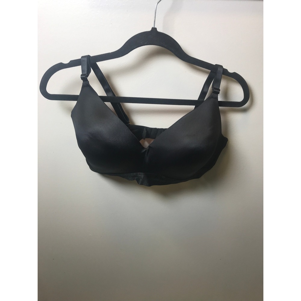 Victoria's Secret PINK Wear Everywhere Wireless Lightly Lined Bra Black 40D